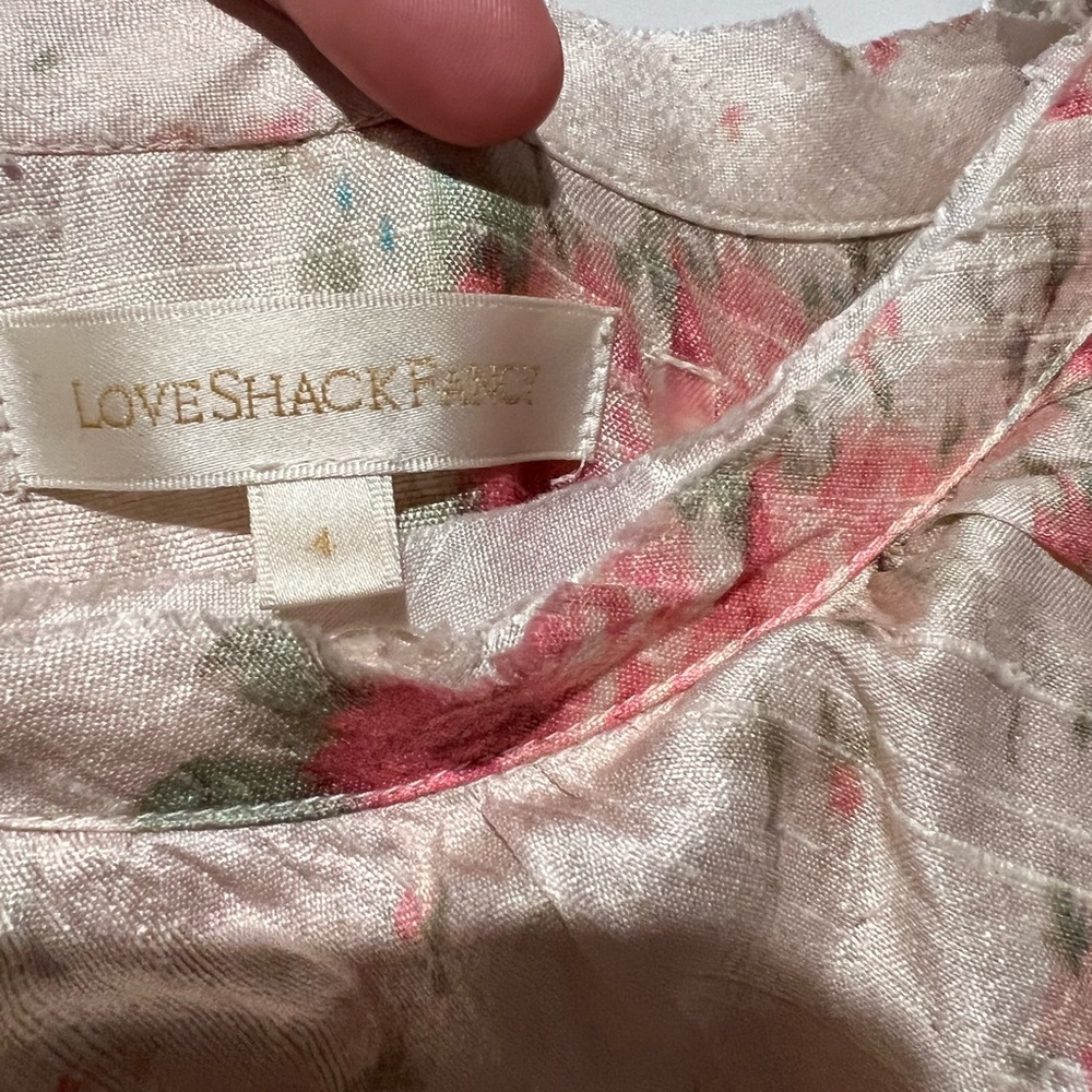 Love shack fancy silk dress